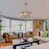 Modern Crystal Chandelier for Living-Room Round Cristal Lamp Luxury Home Decor Light Fixture