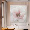 Hand Painted Oil Painting Pink flower Rosebush On Canvas Living Room Hallway Bedroom Luxurious Decorative Painting