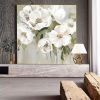 Hand Painted Oil Painting Wall Art Flower Modern Abstract Living Room Hallway Bedroom Luxurious Decorative Painting