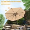 9 ft. Aluminum Market Crank and Tilt Patio Umbrella