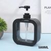 Foaming Soap Dispenser, 300ml And 500ml Dish Soap Dispenser, Refillable Modern Square Pump Bottle Lotion Dispenser, Hand Soap Dispenser For Bathroom