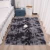 1pc, Ultra Soft Tie-Dyed Shaggy Area Rug for Bedroom, Living Room, and Home Decor - Fluffy, Fuzzy, and Plush Furry Carpet - 47.24 x 62.99