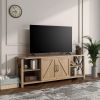 WESOME 68" TV Stand Wood Metal TV Console Industrial Entertainment Center Farmhouse With Storage Cabinets and Shelves, Multiple Color Options