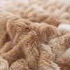 Ruched Faux Fur Throw