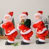 Christmas Electric Musical Hip Dancing Play Guitar Santa Claus Doll Ornament with Music Party Christmas Decoration Gift for Kids