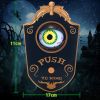 Halloween Doorbell, Haunted Doorbell Animated Eyeball Halloween Decor with Spooky Sounds