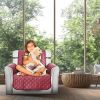 Reversible Sofa Cover Chair Loveseat Couch Slipcover Cushion Furniture Protector Shield Water-Resistant w/ Elastic Strap