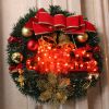 Christmas Decorations Wreath Accessories Merry Christmas Stereo Letter Lights