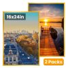 2 Packs 16x24in Picture Frames Wall Gallery Photo Frame Wall Mounted Poster Display Frame for Horizontal Vertical Wall Mounted