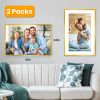 2 Packs 16x24in Picture Frames Wall Gallery Photo Frame Wall Mounted Poster Display Frame for Horizontal Vertical Wall Mounted