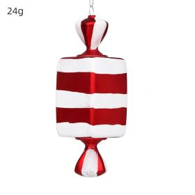 2 Pacs Christmas Ornament Pvc Painted Sequin Candy Pendant 16Cm Christmas Tree Decoration Party Pendant (size: 06)