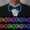 Glow In The Dark LED Bow Tie Luminous Flashing Necktie For Birthday Party Wedding Christmas Decoration Halloween Cosplay Costume (Battery Not Included