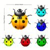 1pc/6pcs, Metal Ladybugs Wall Decor, Metal Ladybugs Hanging Decor, Home Decor, Garden Decor, Wall Decor, Bedroom Decor, Wedding Decor, Party Decor