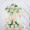 Gold/Silver Crystal Candle Holder Pillar Metal Tealight Candlestick Wedding Table Centerpiece Party Christmas Home Desktop Decor