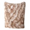 Ruched Faux Fur Throw